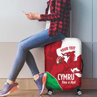 Wales Rugby Custom Luggage Cover Go Cymru Yma O Hyd - Wonder Print Shop