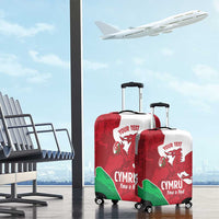 Wales Rugby Custom Luggage Cover Go Cymru Yma O Hyd - Wonder Print Shop