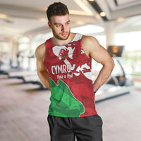 Wales Rugby Custom Men Tank Top Go Cymru Yma O Hyd - Wonder Print Shop