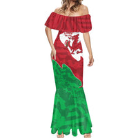 Wales Rugby Custom Mermaid Dress Go Cymru Yma O Hyd - Wonder Print Shop