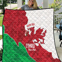 Wales Rugby Custom Quilt Go Cymru Yma O Hyd - Wonder Print Shop