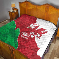 Wales Rugby Custom Quilt Go Cymru Yma O Hyd - Wonder Print Shop