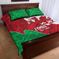 Wales Rugby Custom Quilt Bed Set Go Cymru Yma O Hyd - Wonder Print Shop
