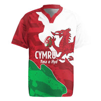 Wales Rugby Custom Rugby Jersey Go Cymru Yma O Hyd - Wonder Print Shop