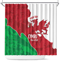 Wales Rugby Custom Shower Curtain Go Cymru Yma O Hyd - Wonder Print Shop