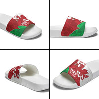 Wales Rugby Custom Slide Sandals Go Cymru Yma O Hyd - Wonder Print Shop