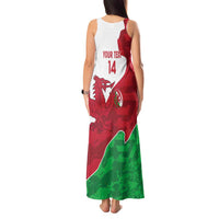 Wales Rugby Custom Tank Maxi Dress Go Cymru Yma O Hyd - Wonder Print Shop