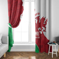 Wales Rugby Custom Window Curtain Go Cymru Yma O Hyd - Wonder Print Shop