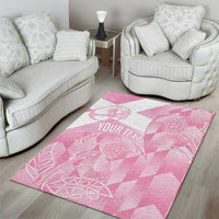 Scotland Rugby Custom Area Rug Go Scottish Thistle Pink Version - Wonder Print Shop