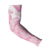 Scotland Rugby Custom Arm Sleeves Go Scottish Thistle Pink Version - Wonder Print Shop