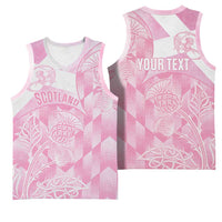Scotland Rugby Custom Basketball Jersey Go Scottish Thistle Pink Version - Wonder Print Shop