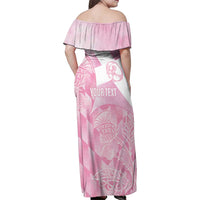 Scotland Rugby Custom Family Matching Off Shoulder Maxi Dress and Hawaiian Shirt Go Scottish Thistle Pink Version - Wonder Print Shop