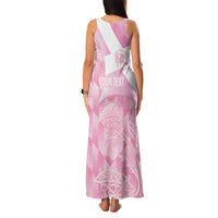 Scotland Rugby Custom Family Matching Tank Maxi Dress and Hawaiian Shirt Go Scottish Thistle Pink Version - Wonder Print Shop