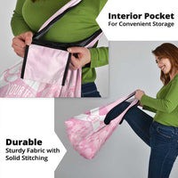 Scotland Rugby Custom Grocery Bag Go Scottish Thistle Pink Version - Wonder Print Shop