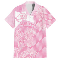 Scotland Rugby Custom Hawaiian Shirt Go Scottish Thistle Pink Version - Wonder Print Shop