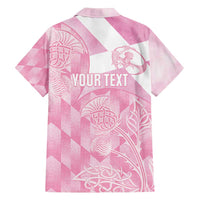 Scotland Rugby Custom Hawaiian Shirt Go Scottish Thistle Pink Version - Wonder Print Shop
