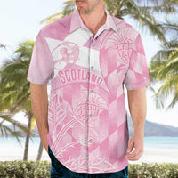 Scotland Rugby Custom Hawaiian Shirt Go Scottish Thistle Pink Version - Wonder Print Shop