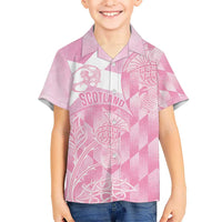 Scotland Rugby Custom Hawaiian Shirt Go Scottish Thistle Pink Version - Wonder Print Shop