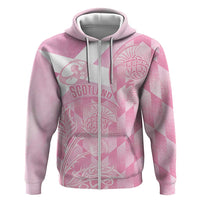 Scotland Rugby Custom Hoodie Go Scottish Thistle Pink Version - Wonder Print Shop