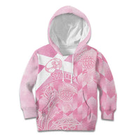 Scotland Rugby Custom Kid Hoodie Go Scottish Thistle Pink Version - Wonder Print Shop