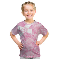 Scotland Rugby Custom Kid T Shirt Go Scottish Thistle Pink Version - Wonder Print Shop