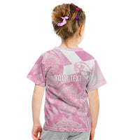 Scotland Rugby Custom Kid T Shirt Go Scottish Thistle Pink Version - Wonder Print Shop