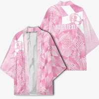Scotland Rugby Custom Kimono Go Scottish Thistle Pink Version - Wonder Print Shop