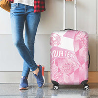 Scotland Rugby Custom Luggage Cover Go Scottish Thistle Pink Version - Wonder Print Shop