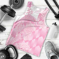 Scotland Rugby Custom Men Tank Top Go Scottish Thistle Pink Version - Wonder Print Shop