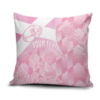 Scotland Rugby Custom Pillow Cover Go Scottish Thistle Pink Version - Wonder Print Shop