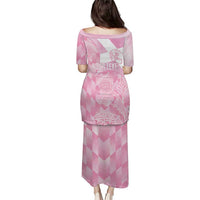 Scotland Rugby Custom Puletasi Go Scottish Thistle Pink Version - Wonder Print Shop