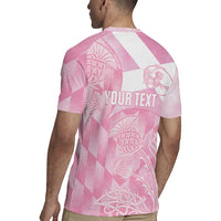 Scotland Rugby Custom Rugby Jersey Go Scottish Thistle Pink Version - Wonder Print Shop