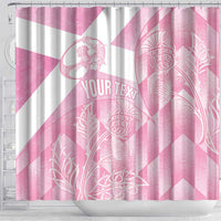Scotland Rugby Custom Shower Curtain Go Scottish Thistle Pink Version - Wonder Print Shop