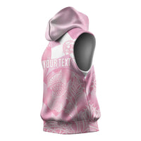 Scotland Rugby Custom Sleeveless Hoodie Go Scottish Thistle Pink Version - Wonder Print Shop