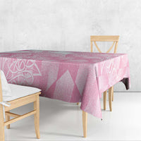 Scotland Rugby Custom Tablecloth Go Scottish Thistle Pink Version - Wonder Print Shop