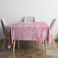 Scotland Rugby Custom Tablecloth Go Scottish Thistle Pink Version - Wonder Print Shop