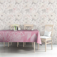 Scotland Rugby Custom Tablecloth Go Scottish Thistle Pink Version - Wonder Print Shop