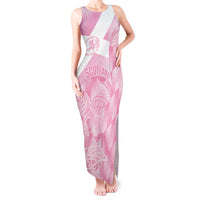 Scotland Rugby Custom Tank Maxi Dress Go Scottish Thistle Pink Version - Wonder Print Shop