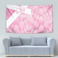 Scotland Rugby Custom Tapestry Go Scottish Thistle Pink Version - Wonder Print Shop