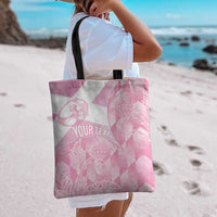 Scotland Rugby Custom Tote Bag Go Scottish Thistle Pink Version - Wonder Print Shop