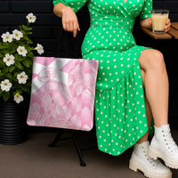 Scotland Rugby Custom Tote Bag Go Scottish Thistle Pink Version - Wonder Print Shop