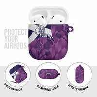 Scotland Rugby Custom AirPods Case Go Scottish Thistle Purple Version - Wonder Print Shop