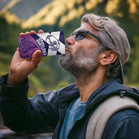 Scotland Rugby Custom 4 in 1 Can Cooler Tumbler Go Scottish Thistle Purple Version - Wonder Print Shop