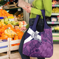 Scotland Rugby Custom Grocery Bag Go Scottish Thistle Purple Version - Wonder Print Shop