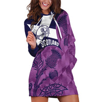 Scotland Rugby Custom Hoodie Dress Go Scottish Thistle Purple Version - Wonder Print Shop