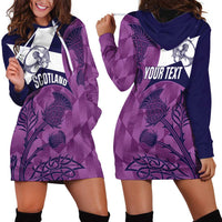 Scotland Rugby Custom Hoodie Dress Go Scottish Thistle Purple Version - Wonder Print Shop