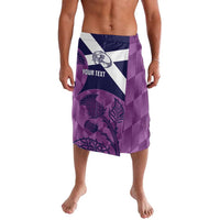 Scotland Rugby Custom Lavalava Go Scottish Thistle Purple Version - Wonder Print Shop
