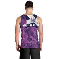 Scotland Rugby Custom Men Tank Top Go Scottish Thistle Purple Version - Wonder Print Shop