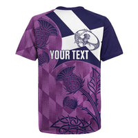 Scotland Rugby Custom Rugby Jersey Go Scottish Thistle Purple Version - Wonder Print Shop