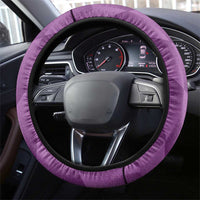Scotland Rugby Steering Wheel Cover Go Scottish Thistle Purple Version - Wonder Print Shop